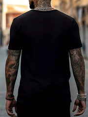 Graffiti Smile Face Print Men's T shirt For Summer Outdoor Street