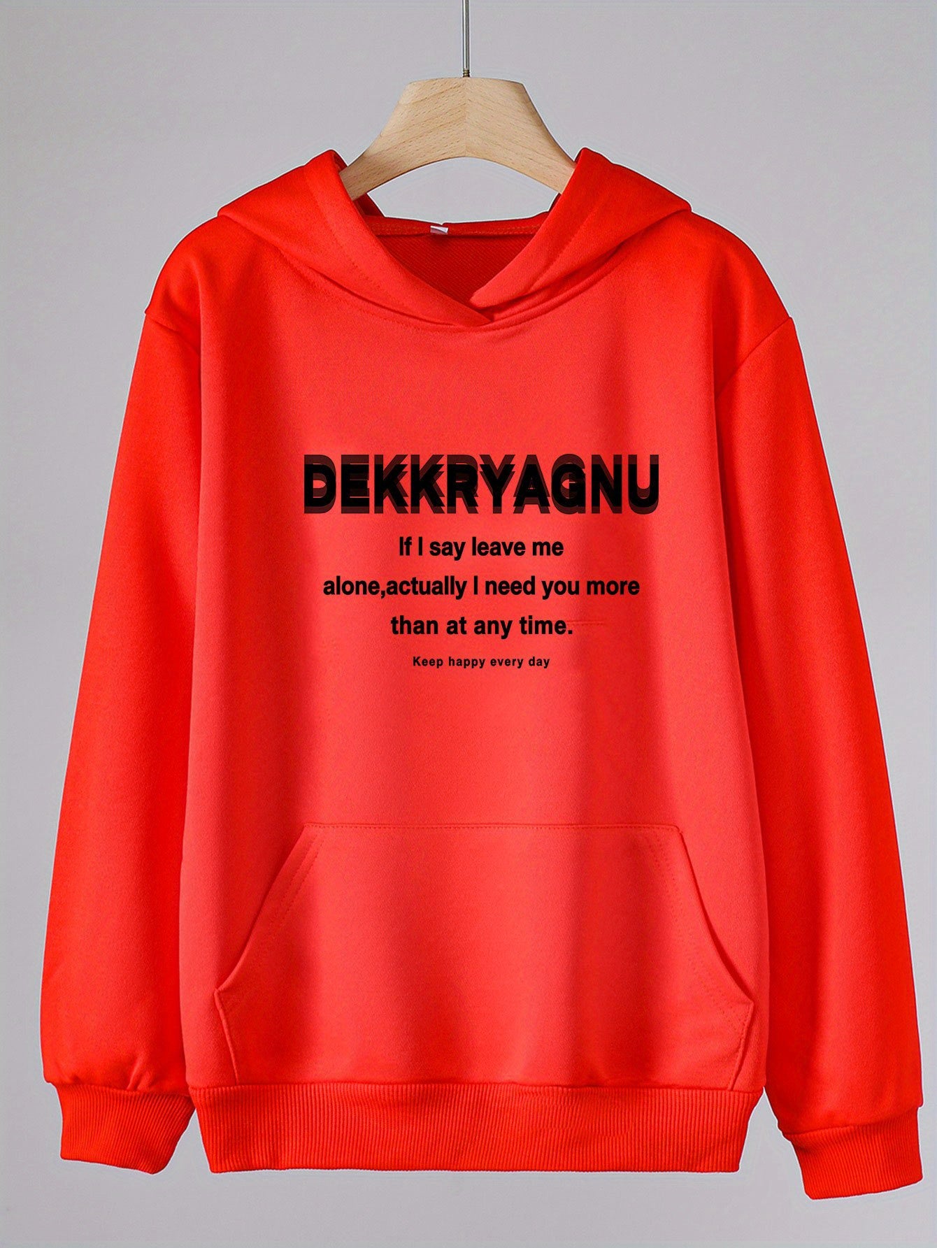 Girl Cartoon Alphabet Hoodie Sweatshirt for Outdoor Activities