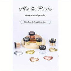 6 Colors Marble Crystal Glue Coloring Metallic Powder Glitter DIY Resin Craft