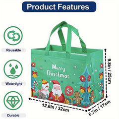 1pc Christmas Gift Bags Christmas Tote Bags With Handles