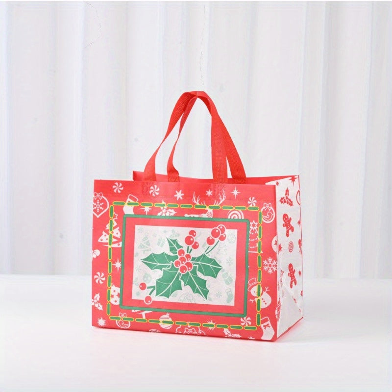 1pc Christmas Gift Bags Christmas Tote Bags With Handles