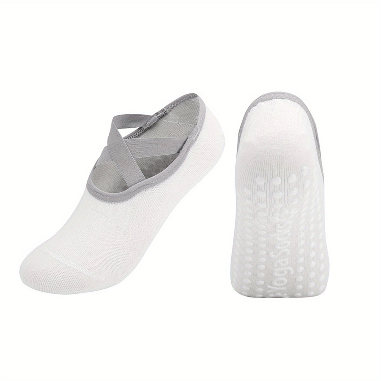 Women's Non Slip Yoga Socks Cross Strap Sports Socks