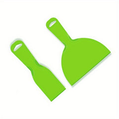 2pcs Reusable Plastic Putty Set Flexible Scraper Tool