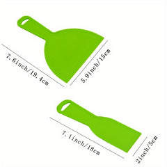2pcs Reusable Plastic Putty Set Flexible Scraper Tool