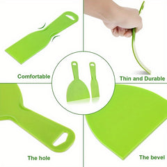 2pcs Reusable Plastic Putty Set Flexible Scraper Tool