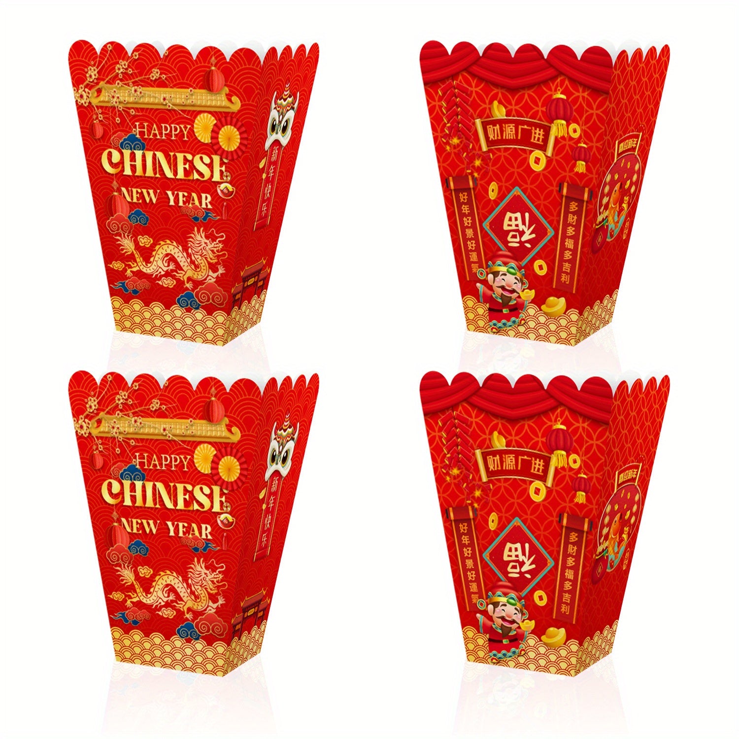 6pcs Popcorn Box Party Decoration Snack Box Festive Decor