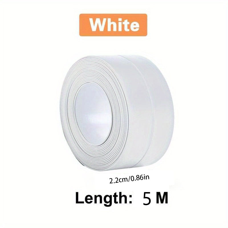 PVC Self Adhesive Sealing Tape for Bathroom Shower Tub, Waterproof Wall Sticker