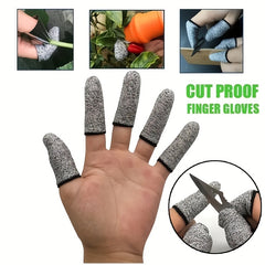10pcs Cut Resistant Finger Cots Kitchen Work Sculpture Finger Protector