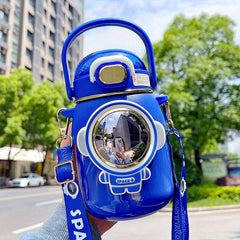 680ml Cartoon Astronaut Water Bottle Stainless Steel Insulation Cup