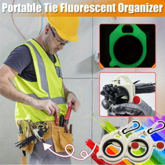 Zip Ties Organizer Cable Tie Storage Fluorescent Portable Holder