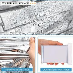 4pcs Emergency Survival Blanket Waterproof Insulation Foil Thermal Military Blan
