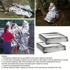4pcs Emergency Survival Blanket Waterproof Insulation Foil Thermal Military Blan