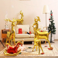 Christmas Foil Balloons Reindeer & Santa's Sleigh Set