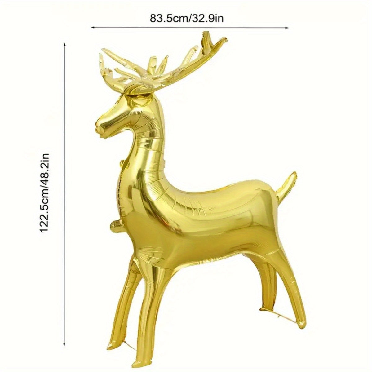 Christmas Foil Balloons Reindeer & Santa's Sleigh Set