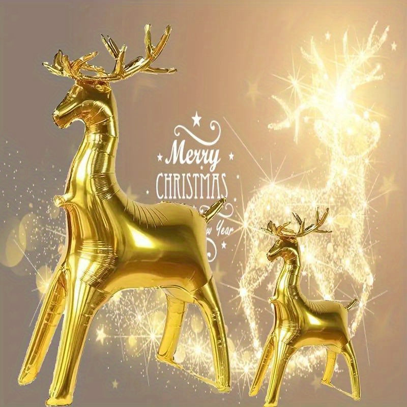 Christmas Foil Balloons Reindeer & Santa's Sleigh Set