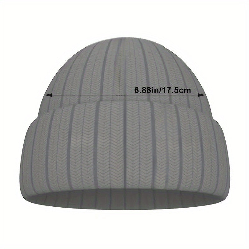 Knitted Beanie Hat with Ear Protection