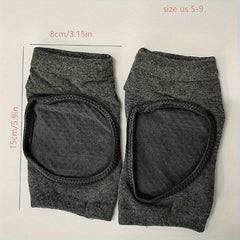 Non Slip Yoga Socks Half Toe Grip for Pilates Fitness