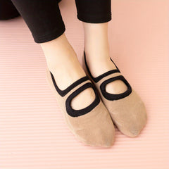 3 Pairs Women's Anti-Slip Yoga Socks Soft Comfortable Ballet Sports Socks
