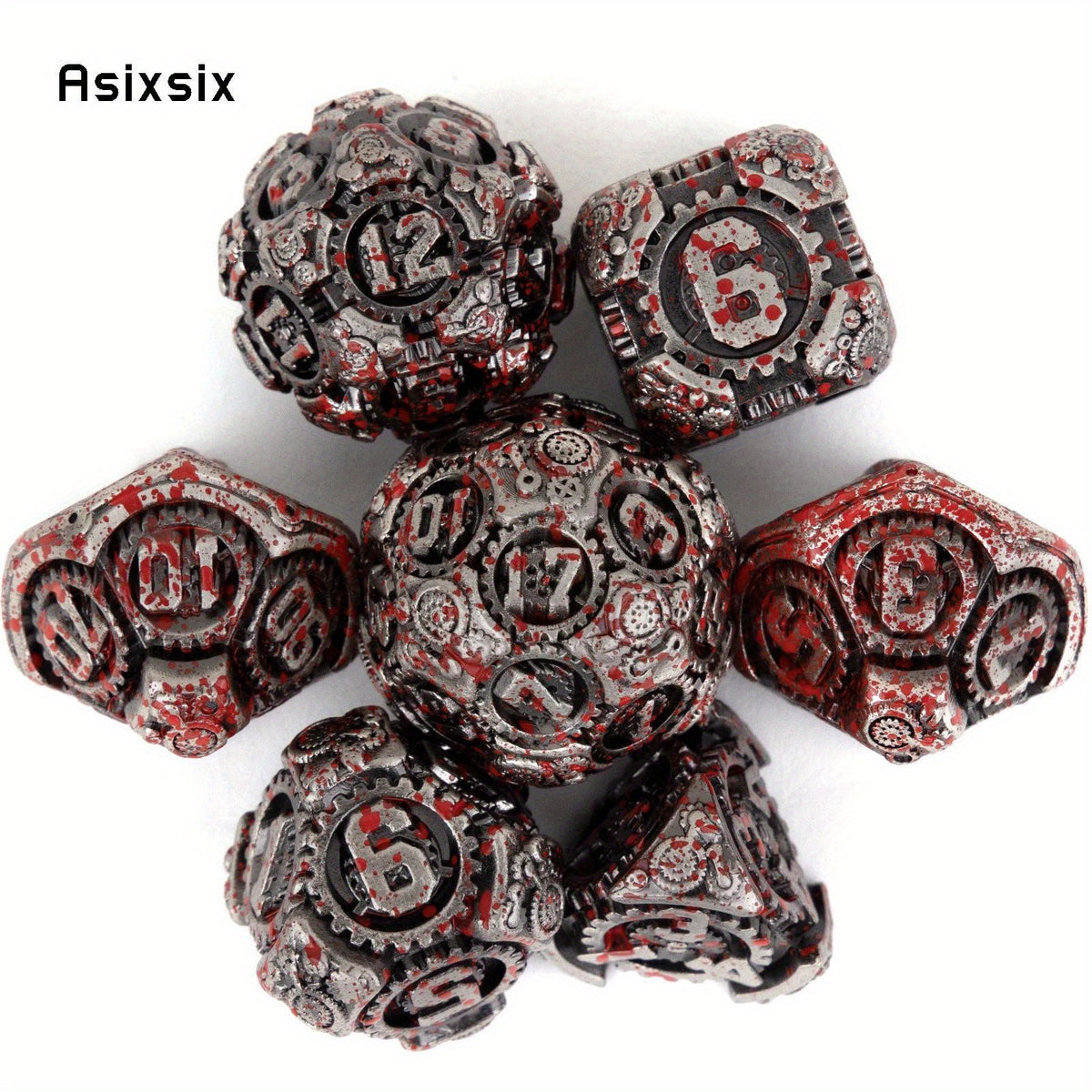 7pcs Metal Polyhedral Dice Set for Role Playing Game