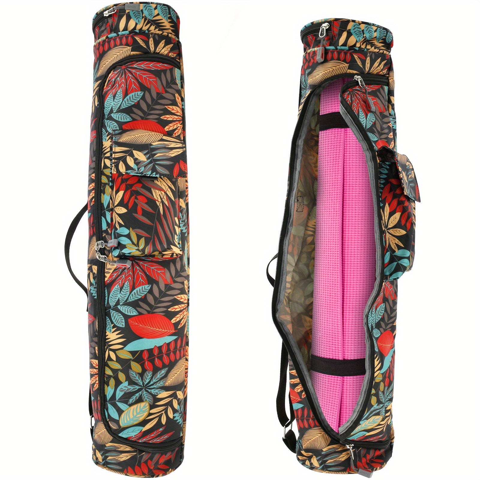 Colorful Yoga Mat Carrier Bag Adjustable Shoulder Strap