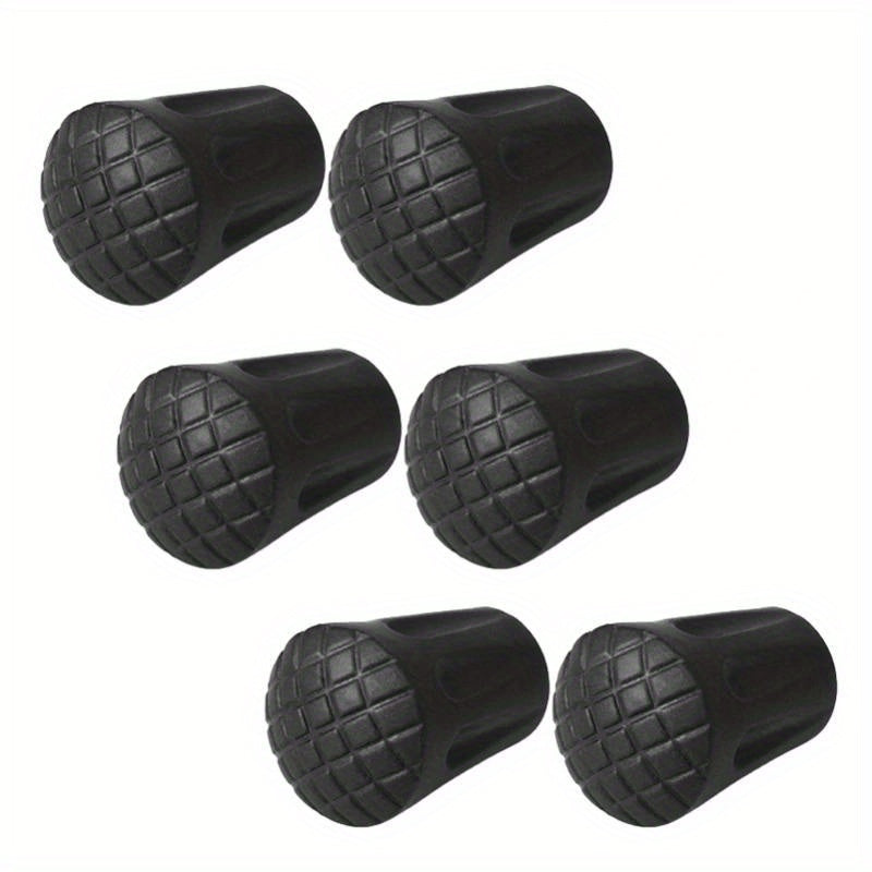 6pcs Walking Pole Stick End Trekking Pole Tip Protectors Rubber Pads Buffer