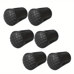 6pcs Walking Pole Stick End Trekking Pole Tip Protectors Rubber Pads Buffer