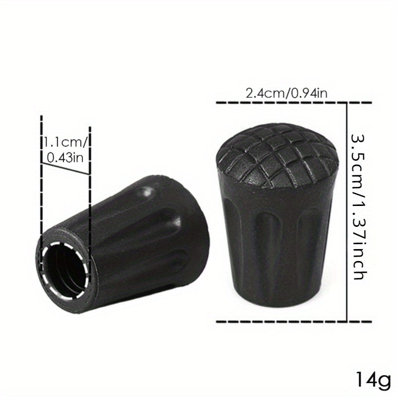 6pcs Walking Pole Stick End Trekking Pole Tip Protectors Rubber Pads Buffer