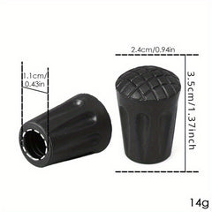 6pcs Walking Pole Stick End Trekking Pole Tip Protectors Rubber Pads Buffer