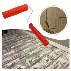 Rubber Wood Grain Pattern Paint Roller DIY Paint Texture Pigment Printing Roller