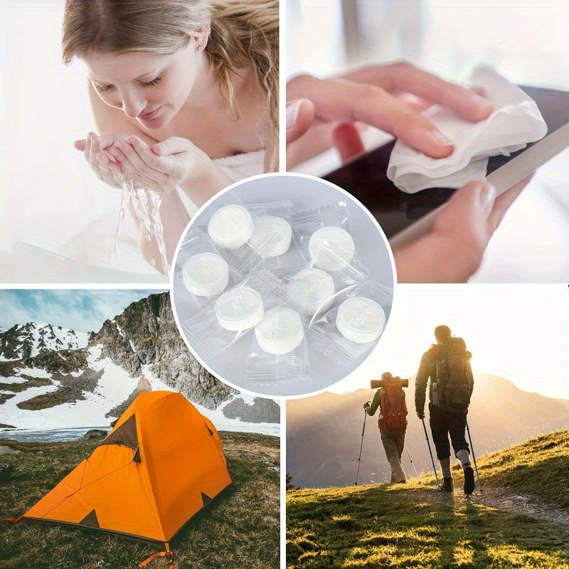 30pcs Compressed Towels Disposable Portable Towels for Outdoor Hiking Camping