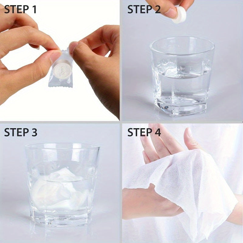 30pcs Compressed Towels Disposable Portable Towels for Outdoor Hiking Camping