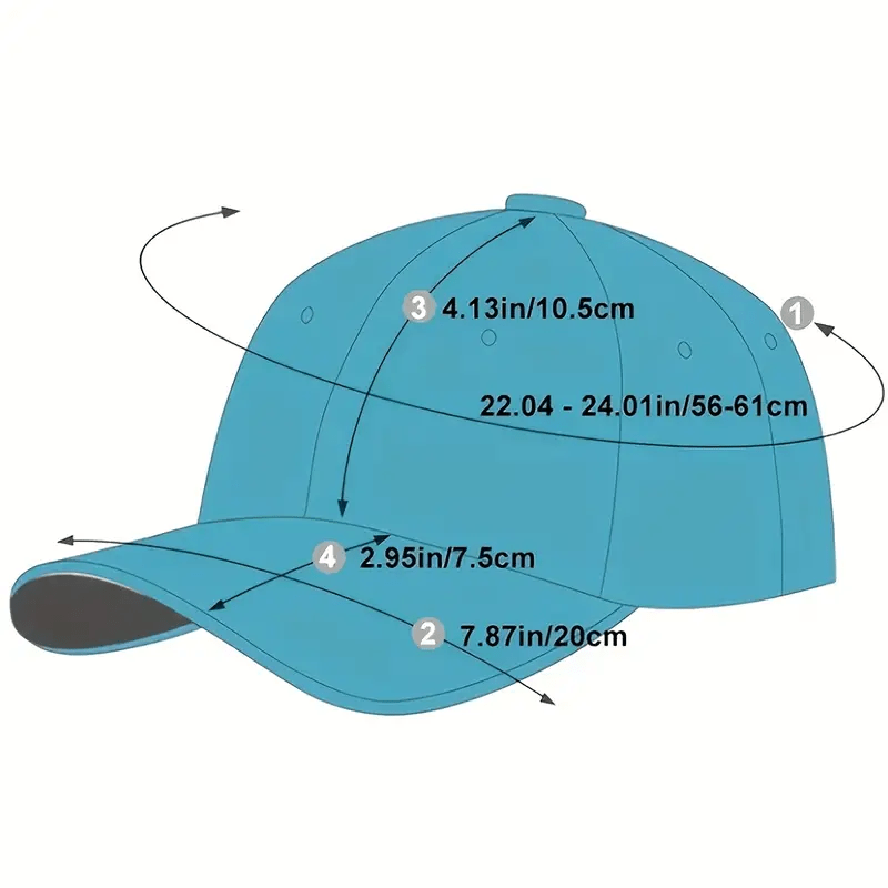 Printed Baseball Cap for Men and Women Vintage Dad Hat Outdoor Sun Hat