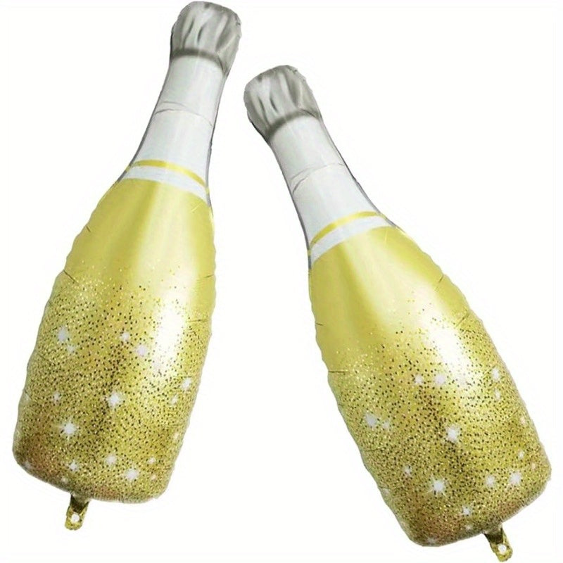 2pcs Champagne Bottle Foil Balloon for Party Decor