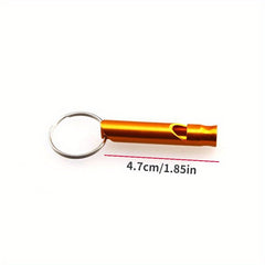 6pcs Aluminum Mini Whistle for Survival, Hiking, Camping