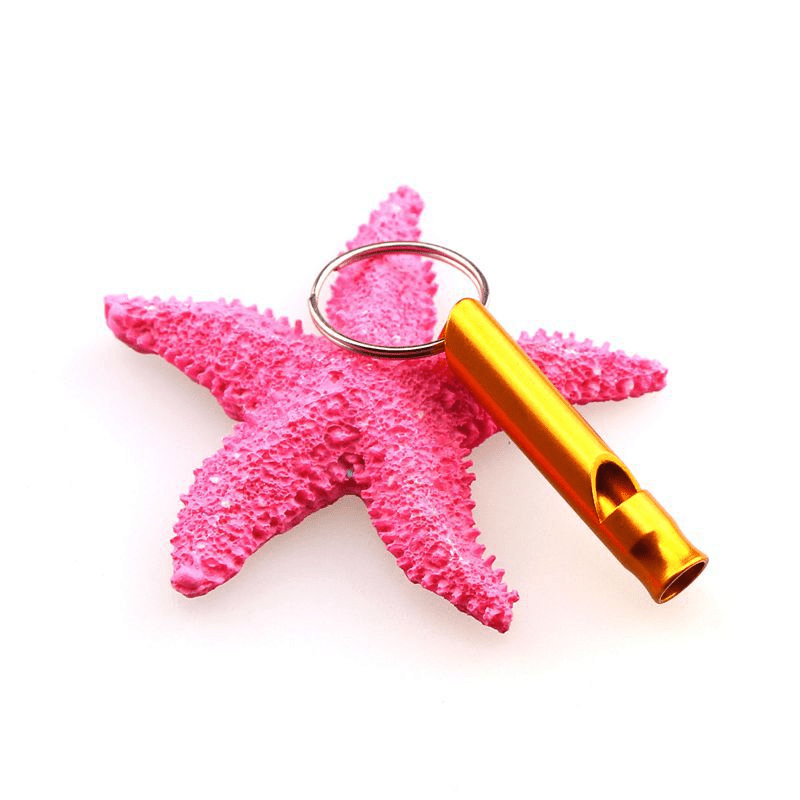 6pcs Aluminum Mini Whistle for Survival, Hiking, Camping