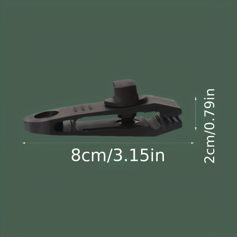10pcs Heavy Duty Tarpaulin Clips & Buckles For Secure Camping
