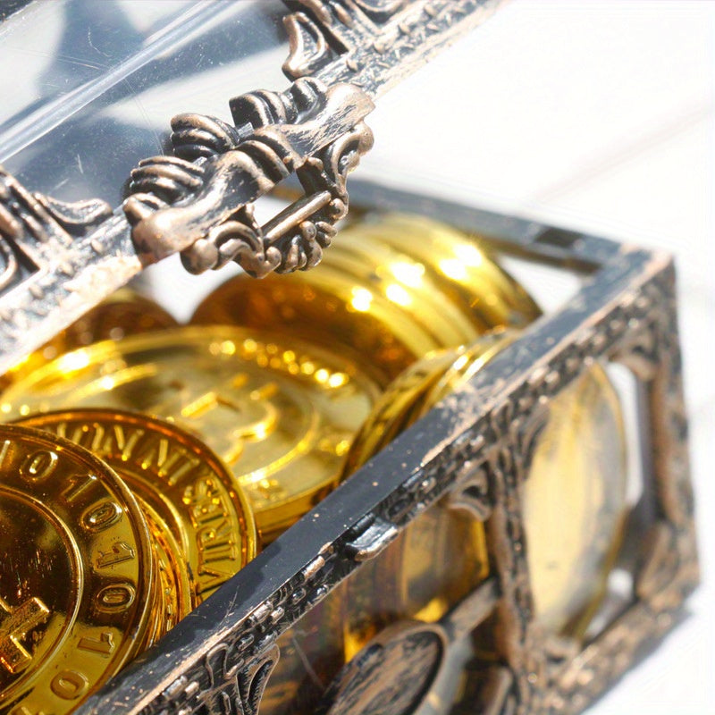 Vintage Golden Plastic Treasure Box Bracelet ArtCraft Collection