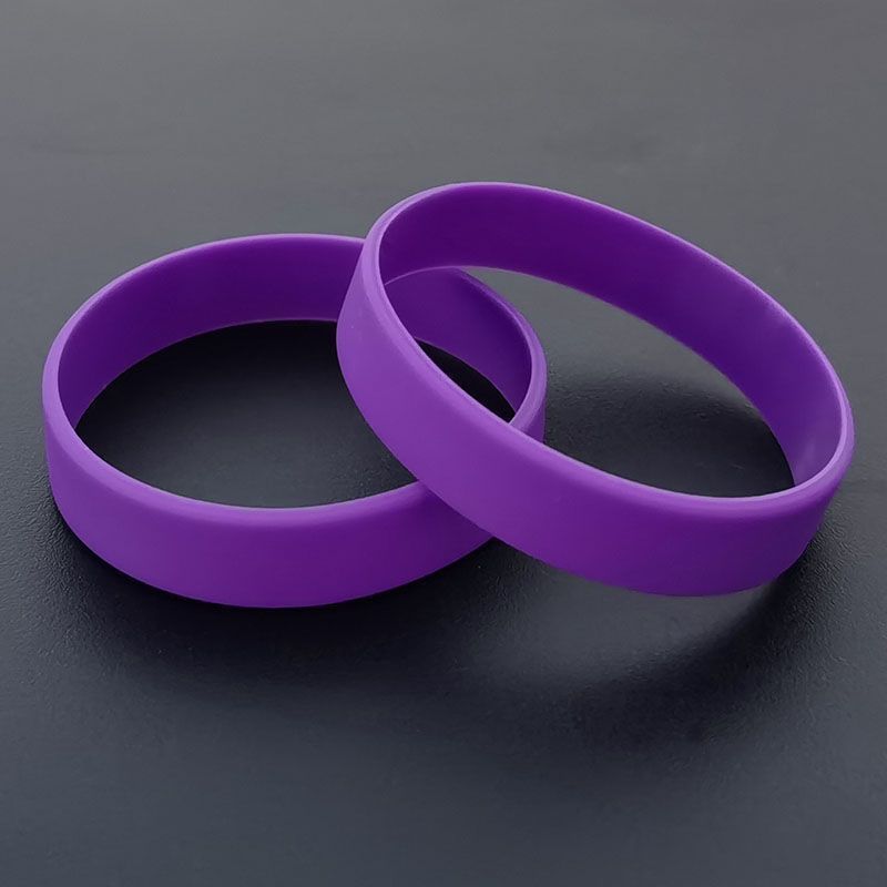 2 Pcs Silicone Bracelet Minimalist Sporty Stylish Rubber Wristband