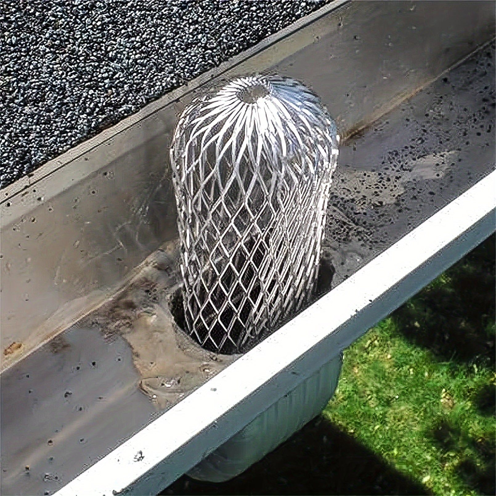 9pcs Roof Gutter Protection Filter 8.89 Cm Flexible Aluminum Filter