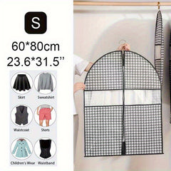 Large Capacity Suit Dust Cover Bag With Window Household Storage Organizer