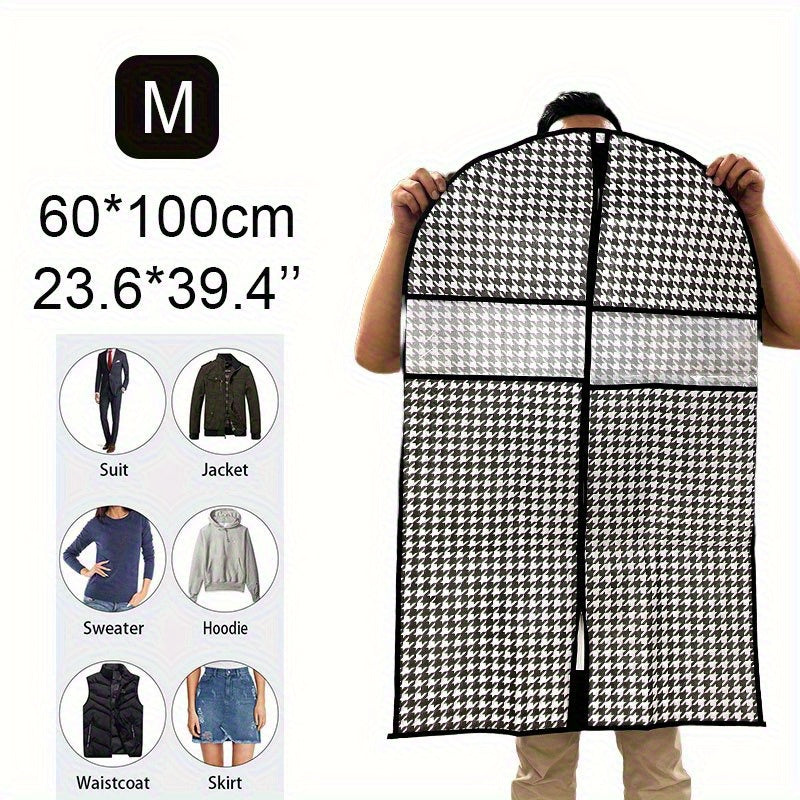 Large Capacity Suit Dust Cover Bag With Window Household Storage Organizer