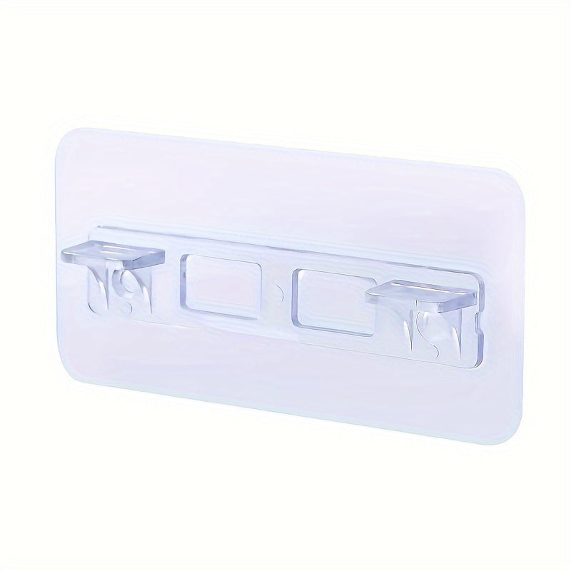 2pcs Adhesive Shelf Holder for Kitchen Cabinet Book Storage