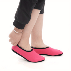 Thick Yoga Socks Low Cut Non Slip Fuzzy Socks For Fall & Winter