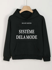 Dela Mode Girls Print Hoodie Casual Pullover Hooded Top