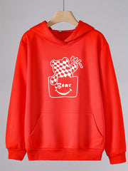 Cute Bear Hoodie for Girls Kids with Kangaroo Pocket