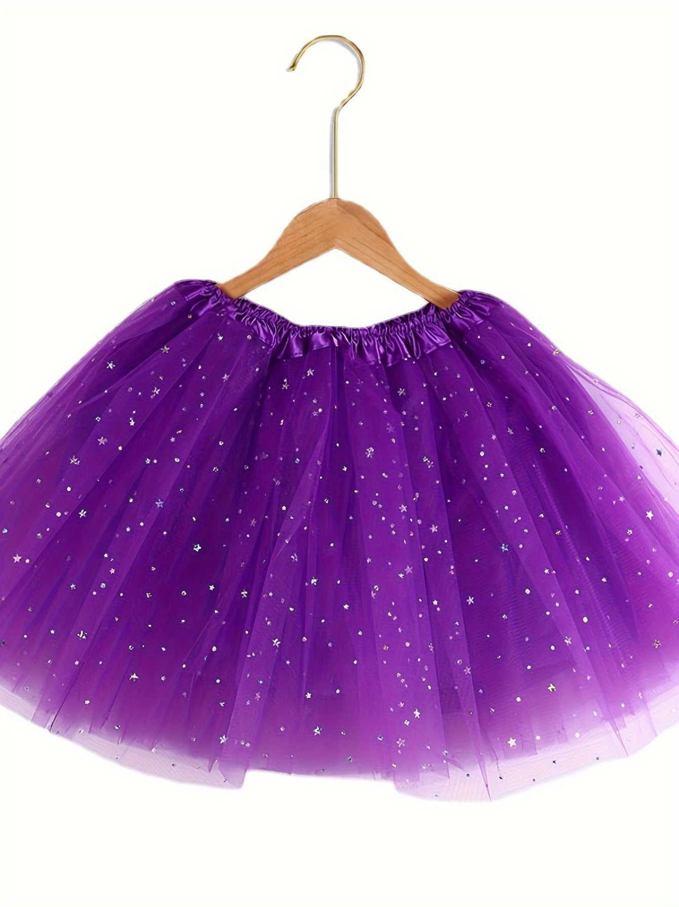 Sequin Tutu Skirt Mesh Dance Party Gift 6-7y