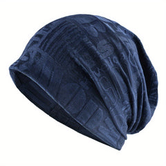 Dual Purpose Pullover Beanie Hat Neck Gaiter Slouchy Hat