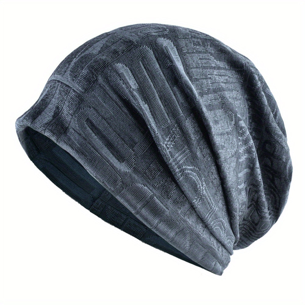 Dual Purpose Pullover Beanie Hat Neck Gaiter Slouchy Hat