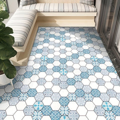 Bohemian Hexagon Pattern Stair Sticker Non-slip Waterproof Self-adhesive