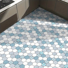 Bohemian Hexagon Pattern Stair Sticker Non-slip Waterproof Self-adhesive
